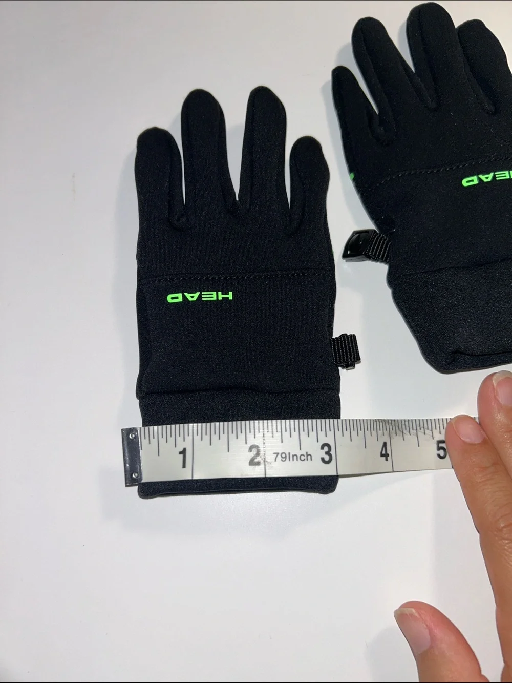 Head Boy’s Black Green Winter Gloves Size Medium